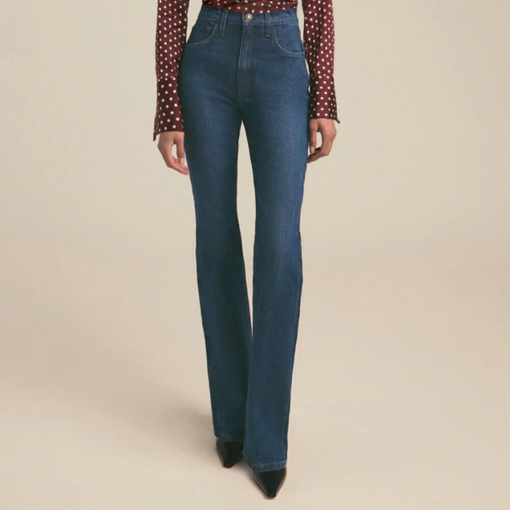 Favorite Daughter Valentina Super High Rise Mini Bootcut Jeans | Size 24